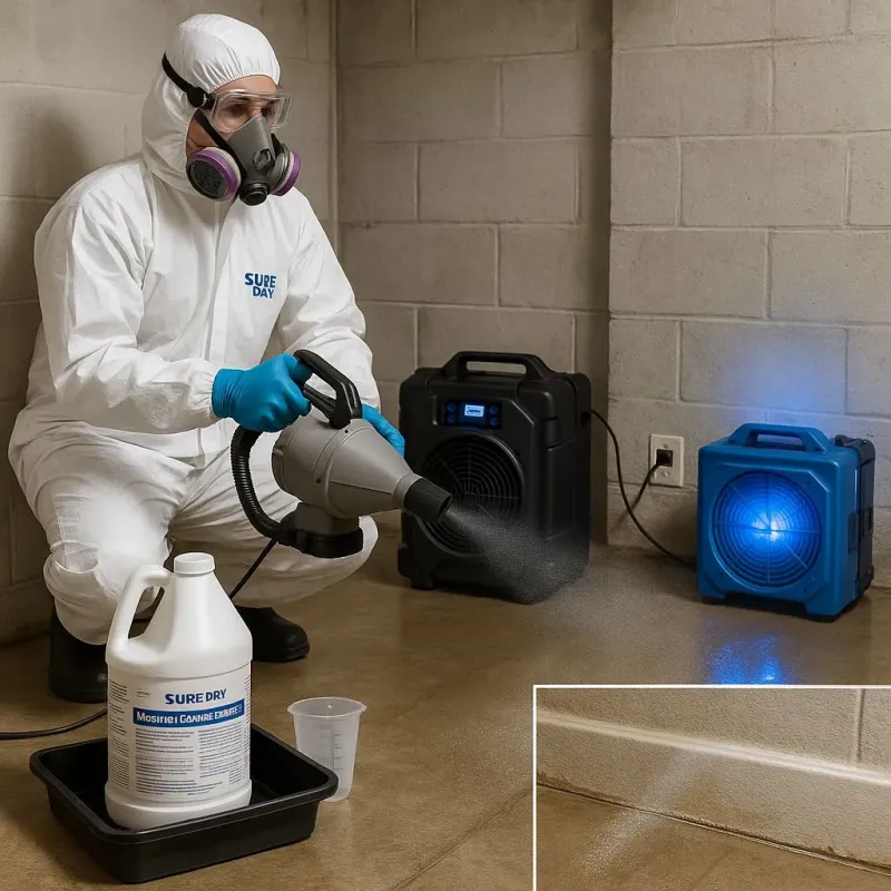 Sanitization and Odor Removal process in North Kingsville, OH