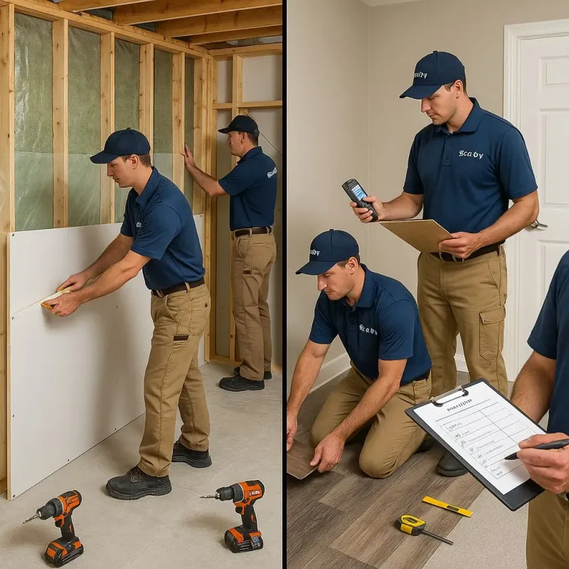 Repairs and Reconstruction process in North Kingsville, OH